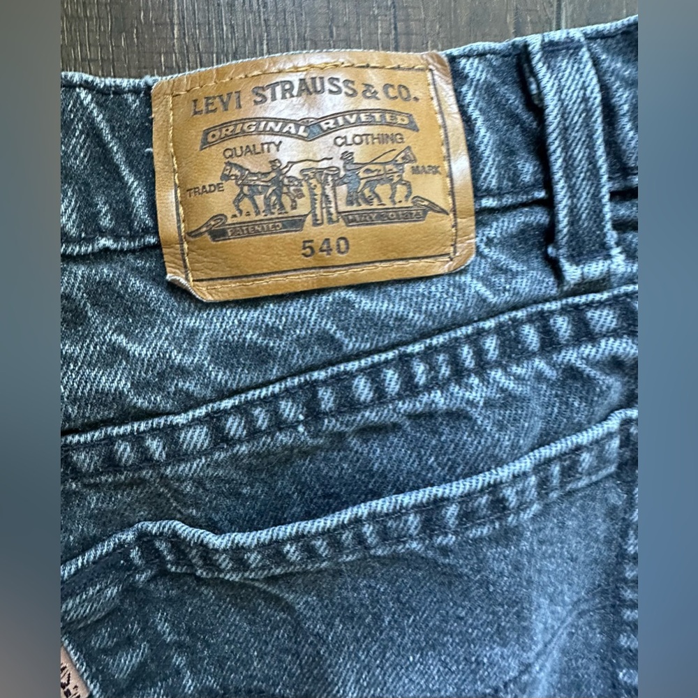 Levi Strauss Orange Tag Relaxed Fit 540 Men Gray Denim Jeans Vintage 1990’s - Picture 7 of 9